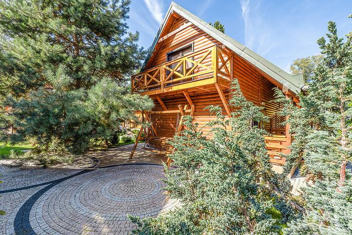 Chalet pour 6 personnes, avec terrasse en Pologne