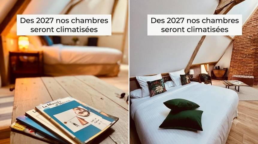 Chambre d’hôte pour 2 personnes, avec Terrasse ainsi que Jardin et Piscine dans la Creuse - 2