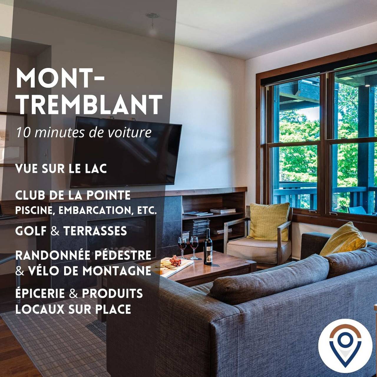 Apartamento entero, Lakefront  Mountain View - Resort Loft in Lac-Supérieur, Quebec