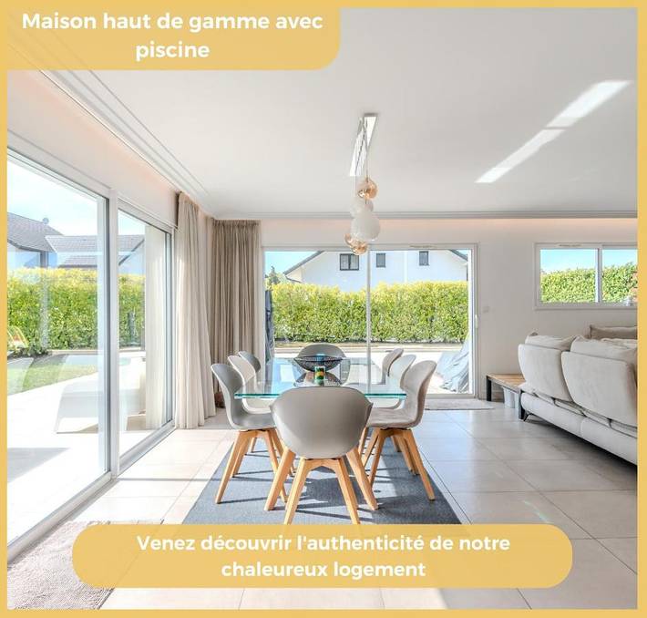 Villa pour 6 personnes, avec Terrasse ainsi que Jardin et Piscine