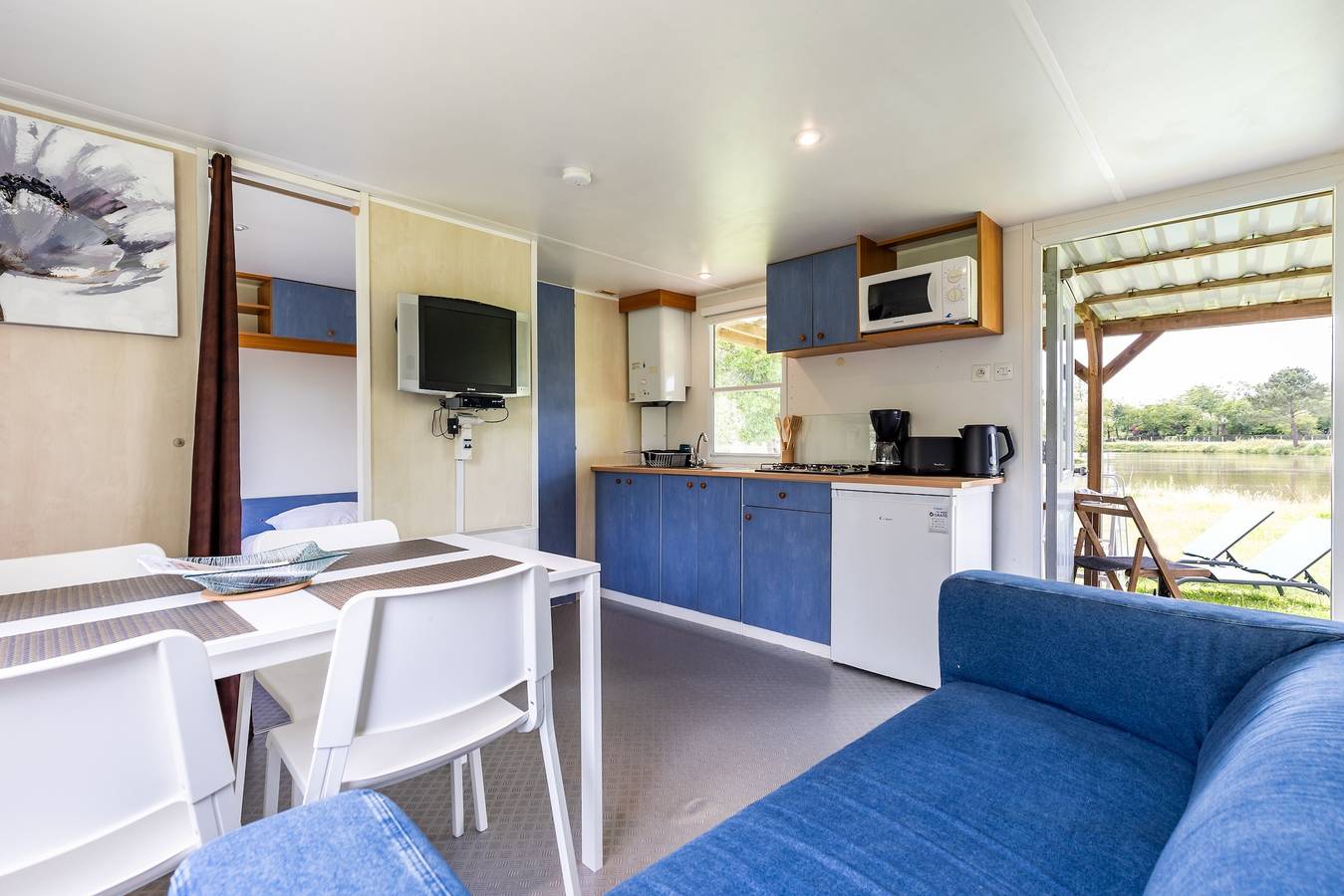 Hôtellerie de plein air, détente au Lac d'Isachris à Queyrac dans le Médoc - Mobilhome 6 in Queyrac, Région de Lesparre-Médoc
