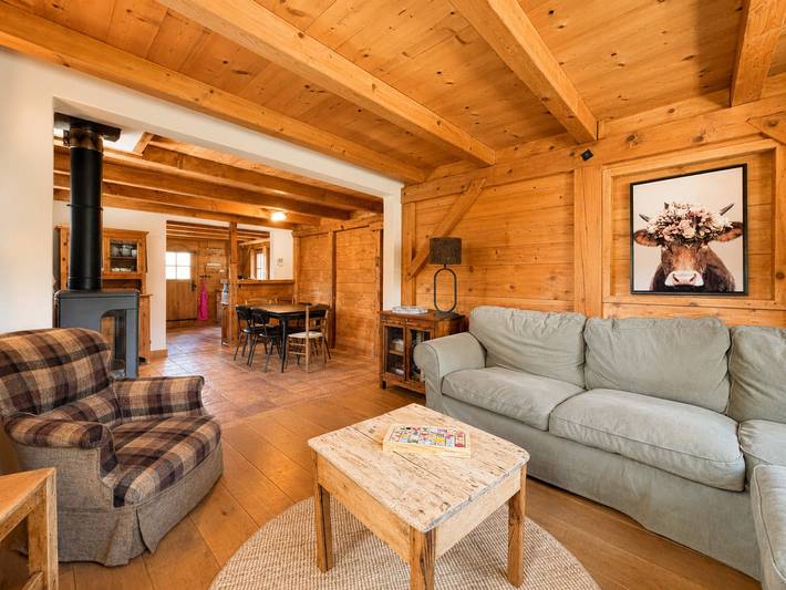 Gîte pour 8 personnes, avec Balcon ainsi que Terrasse et Jardin à Notre-Dame-de-Bellecombe