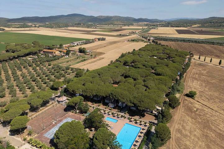 Angenehme Wohnung in einem Ferienhaus für 5 Leute mit  W-Lan, Klimaanlage, Pool, Tv und Terrasse in Capalbio, Grosseto Provinz