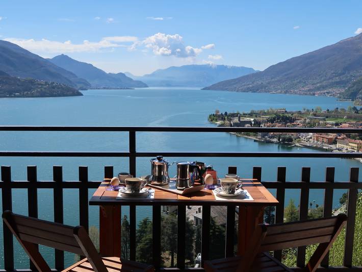 Gîte pour 4 personnes, avec vue sur le lac ainsi que balcon et jardin à Gravedona - 2