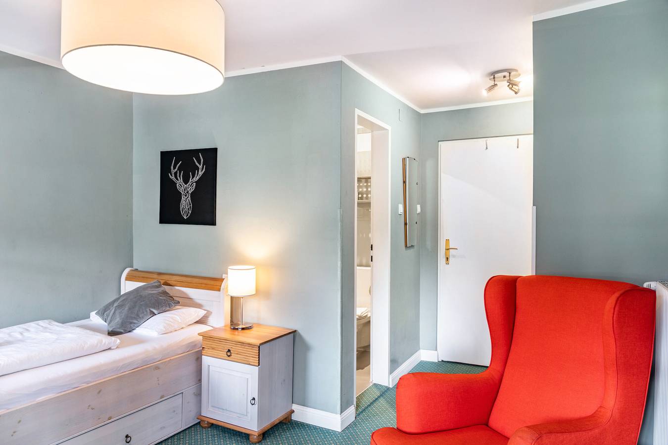 Zimmer 12 Einzelzimmer 2 St. mit Bergblick, Balkon und Wi-Fi in Seefeld in Tirol, Innsbruck Land