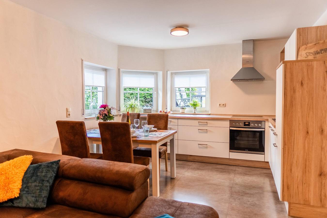 Ganze Ferienwohnung, 4-Bett-Ferienwohnung Dusche/Wc bis 6 Personen in Nettersheim, Naturpark Hohes Venn-Eifel