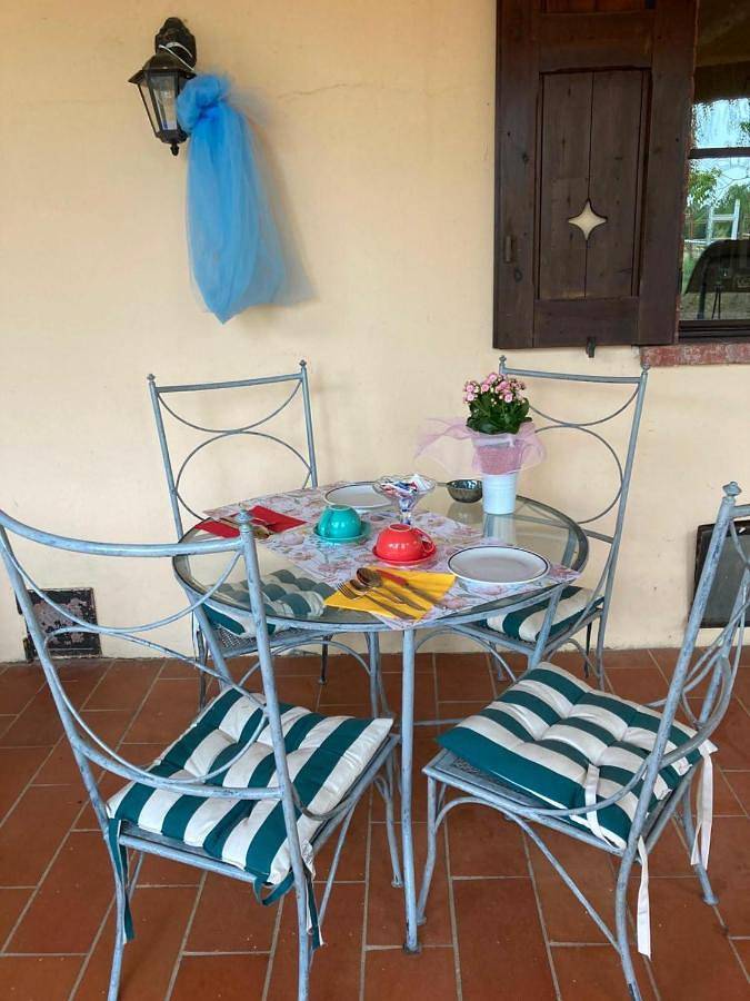 Location de vacances pour 2 personnes, avec Terrasse et Jardin ainsi que Piscine et Vue à Ponte dell'Olio - 4