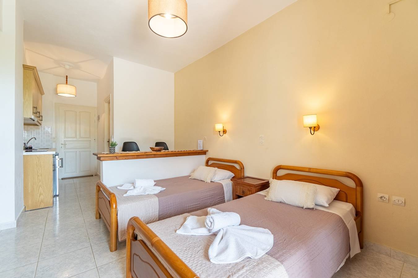 Studio entier, Studio 'Standard' avec vue sur la mer, Wi-Fi et climatisation in Corfou