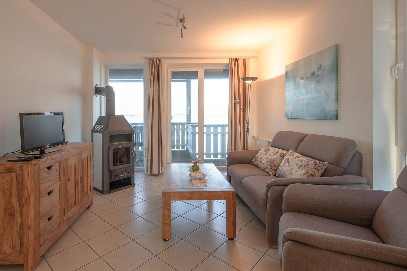 Ganze Wohnung, Mitteldeck 494 - Gemütliches Ferienapartment mit Blick auf die Müritz in Rechlin, Müritz