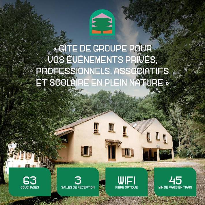 Location de vacances pour 50 personnes, avec jardin et vue, animaux acceptés dans Saint-Augustin (Seine-et-Marne)