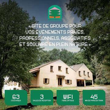 Gîte pour 50 personnes, avec jardin et vue, animaux acceptés dans Saint-Augustin (Seine-et-Marne)