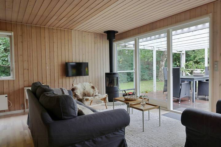 Casa de vacaciones con varias terrazas en la playa de Udsholt in Rågeleje, Kattegat Küste