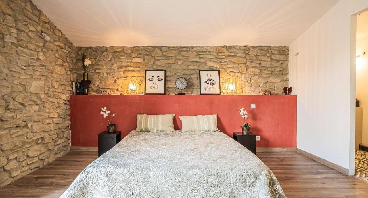 Double Room with Garden View in Félines-Minervois, Béziers und Umgebung
