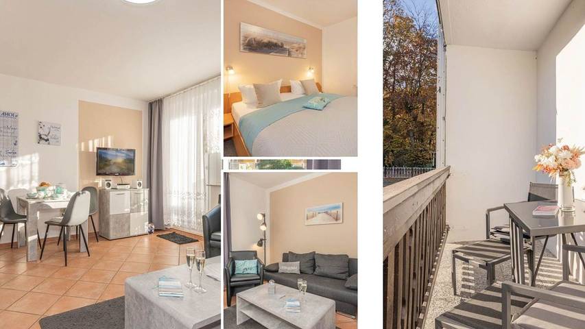 Ferienwohnung für 3 Personen, mit Balkon in Zempin