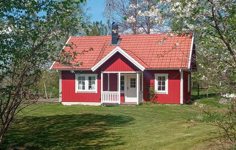Ferienhaus für 7 Personen, mit Terrasse und Garten sowie Sauna in Laxa