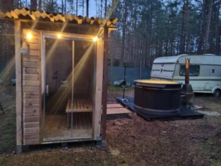 Camping für 2 Personen, mit Garten und Sauna sowie Ausblick, mit Haustier in Pommern - 4