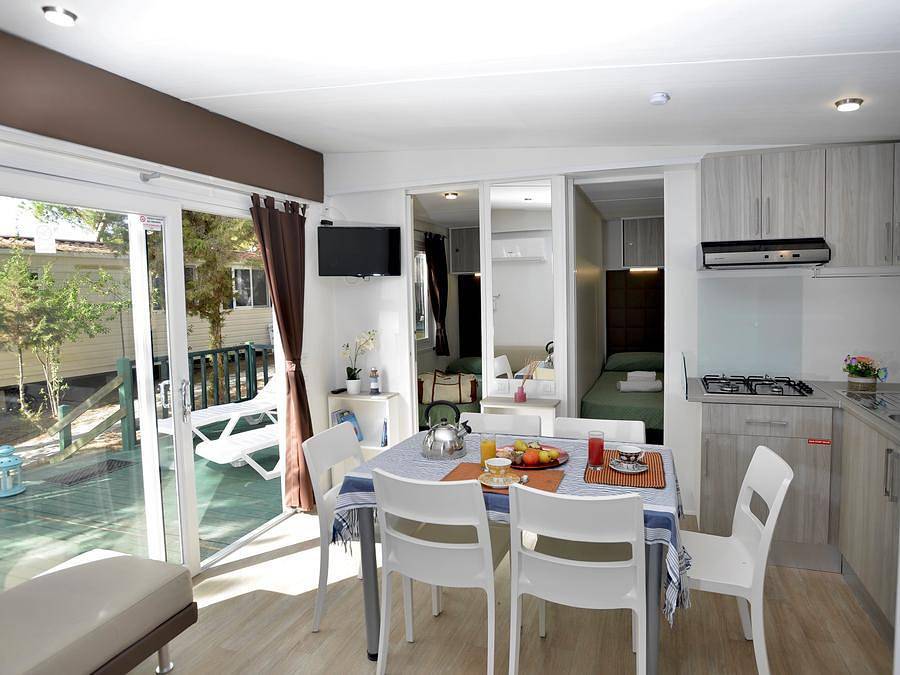 Camping Torre del Porticciolo - Mobilheim 4 personen - Torre Smeraldo in Sassari Provinz