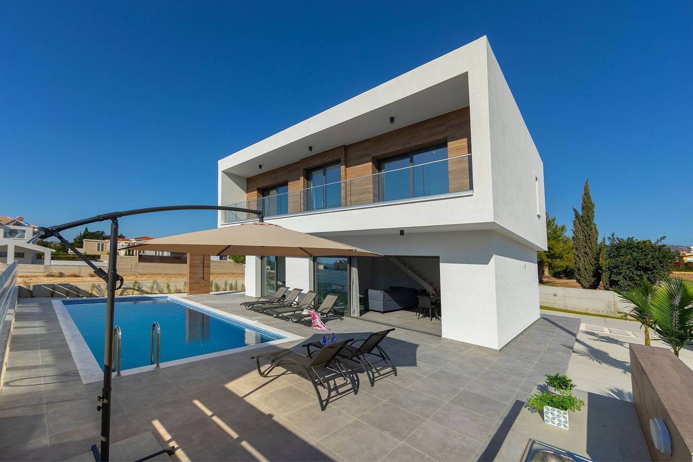 Superb Coral Bay Villa | Villa Andre | 3 Bedroom Villa  | 3 Bedrooms | Private Swimming Pool | Sea V in Peyia, South Cyprus