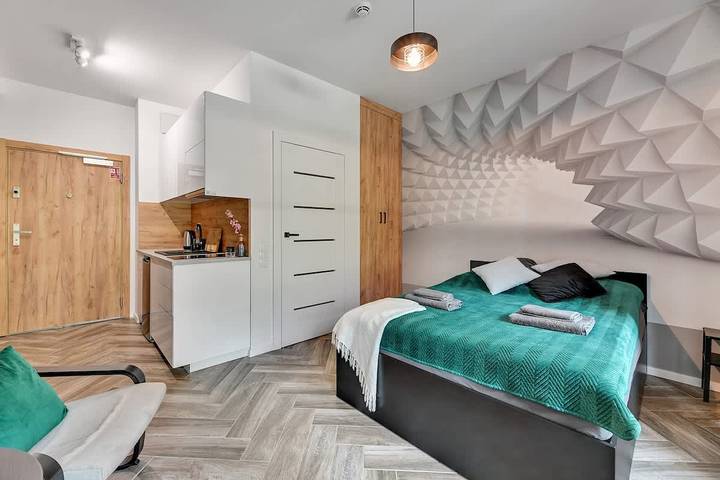 Studio für 2 Personen, kinderfreundlich in Danzig