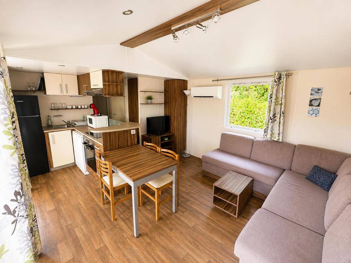 Mobiles Home Xl, trois chambres, deux salles de bain, climatisation, grande terrasse pour 6 personnes in Andonville, Région de Pithiviers
