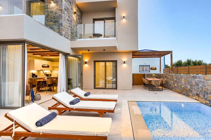 Holiday rental for 6 people, with Ocean view and Garden as well as Pool in Hersonissos