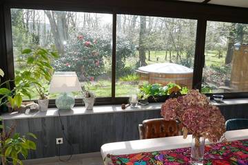 Location de vacances pour 6 personnes, avec sauna ainsi que jardin et jacuzzi à Pluneret