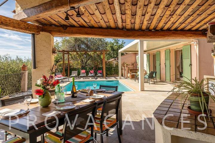 Ferienhaus mit privatem Pool in Gattieres - 4-6 Personen in Gattières, Mittelmeerküste (Frankreich)