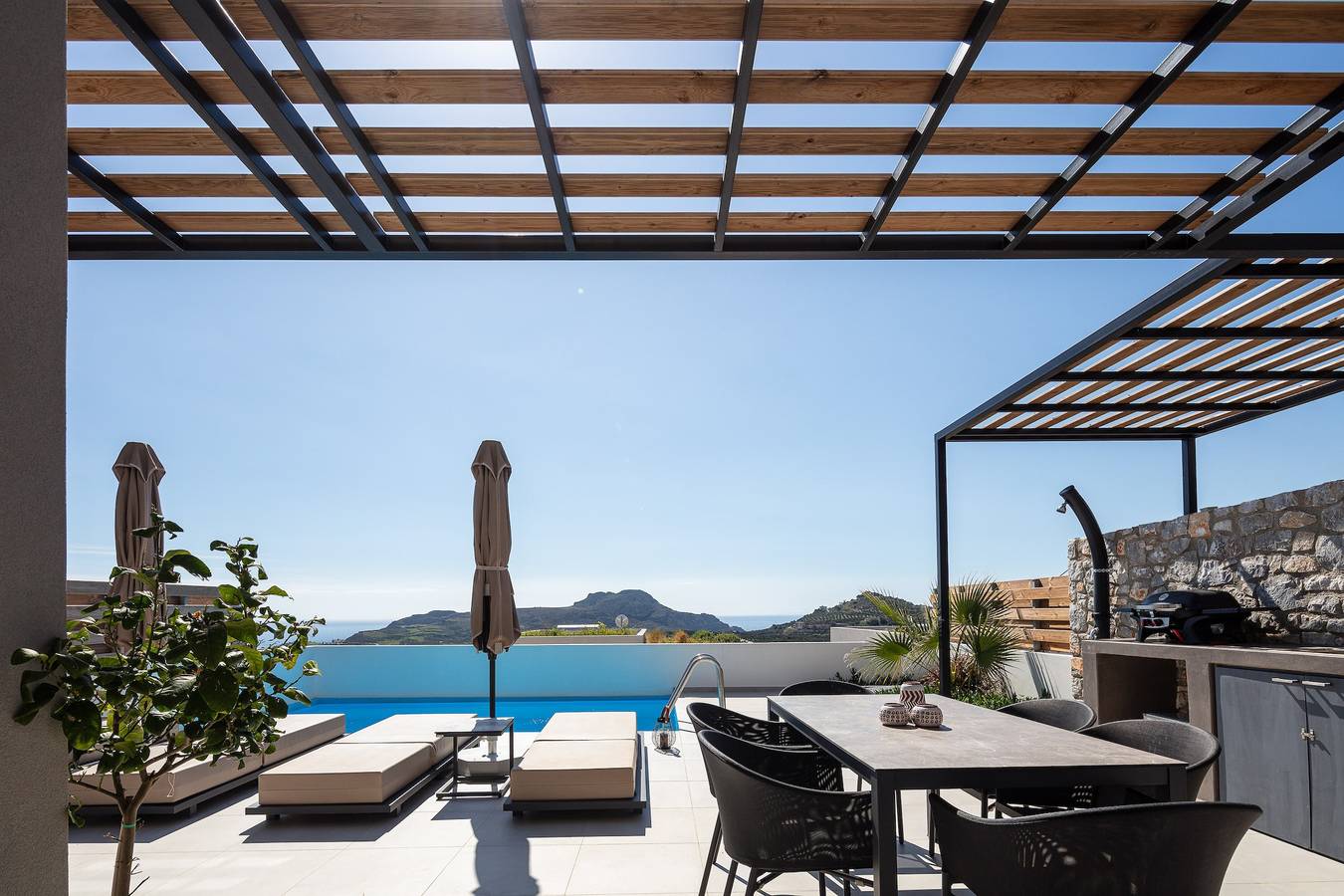 Villa Arkadia with Private pool and Seaview in Rethymno en omgeving