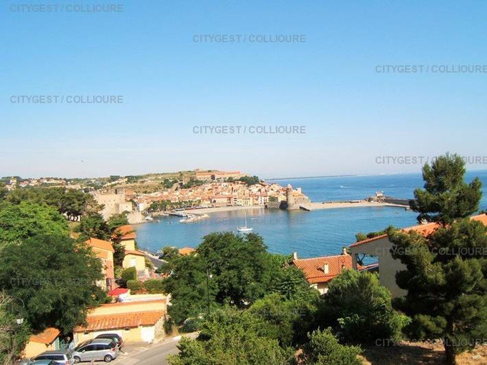 Ganze Wohnung, 1-Zi-Wohnung in Collioure mit Pool, Parkplatz und Meerblick in La Côte Vermeille, Collioure