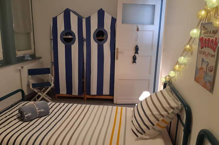 Ganze Wohnung, \"Le Sable Fin\", 2 bedrooms, 4 people, free secure parking with badge, 8 minutes from the beach. in Le Portel, Boulogne-sur-Mer und Umgebung