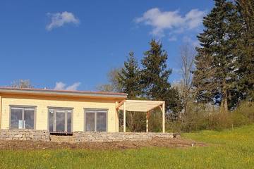 Ferienhaus für 3 Personen, mit Garten und Terrasse in Ochsenhausen