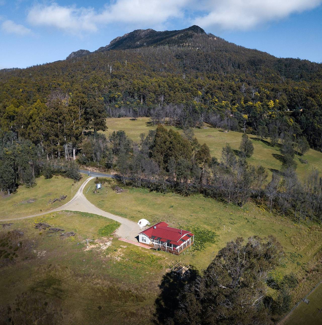 Pensión Mountain Blue in Tasmania