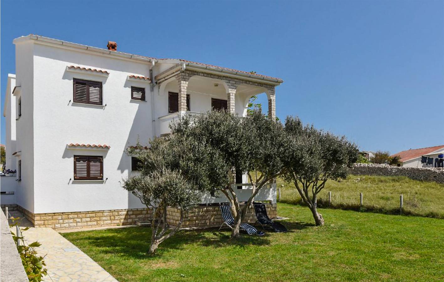 Apartamento vacacional entero, Apartamento de vacaciones para 2 personas con terraza in Kustići, Pag
