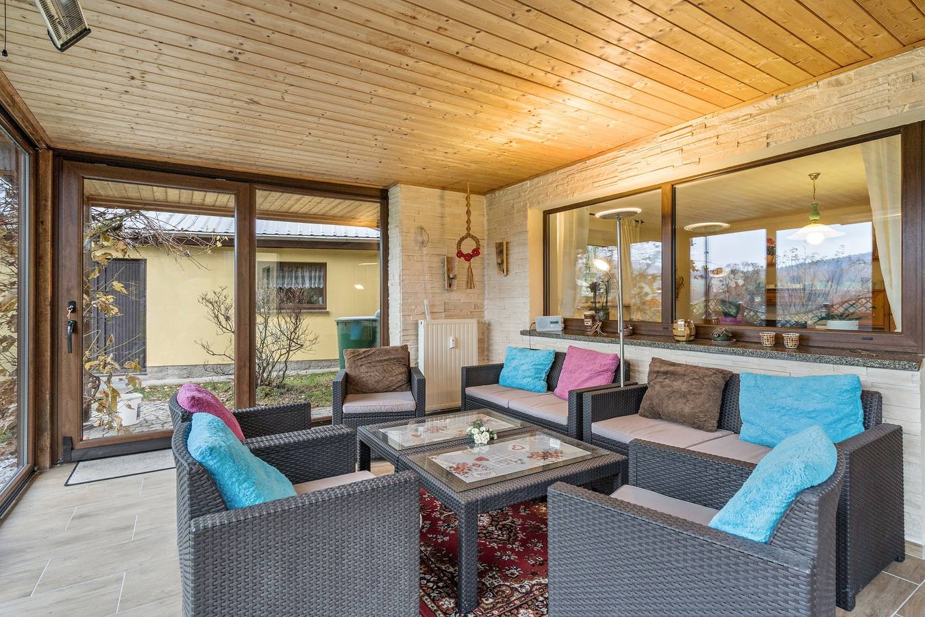 Ganze Wohnung, Apartment „Heidi“ mit Bergblick, privatem Garten und Wlan in Rosenthal-Bielatal, Elbsandsteingebirge