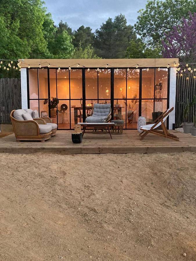 Gîte pour 4 personnes, avec vue ainsi que jardin et piscine à Agel - 3