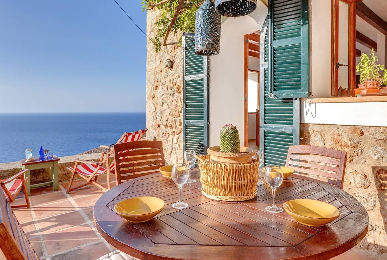 Casa de vacaciones "Casa Can Sans" con vistas al mar in Bañalbufar, Costa de Mallorca
