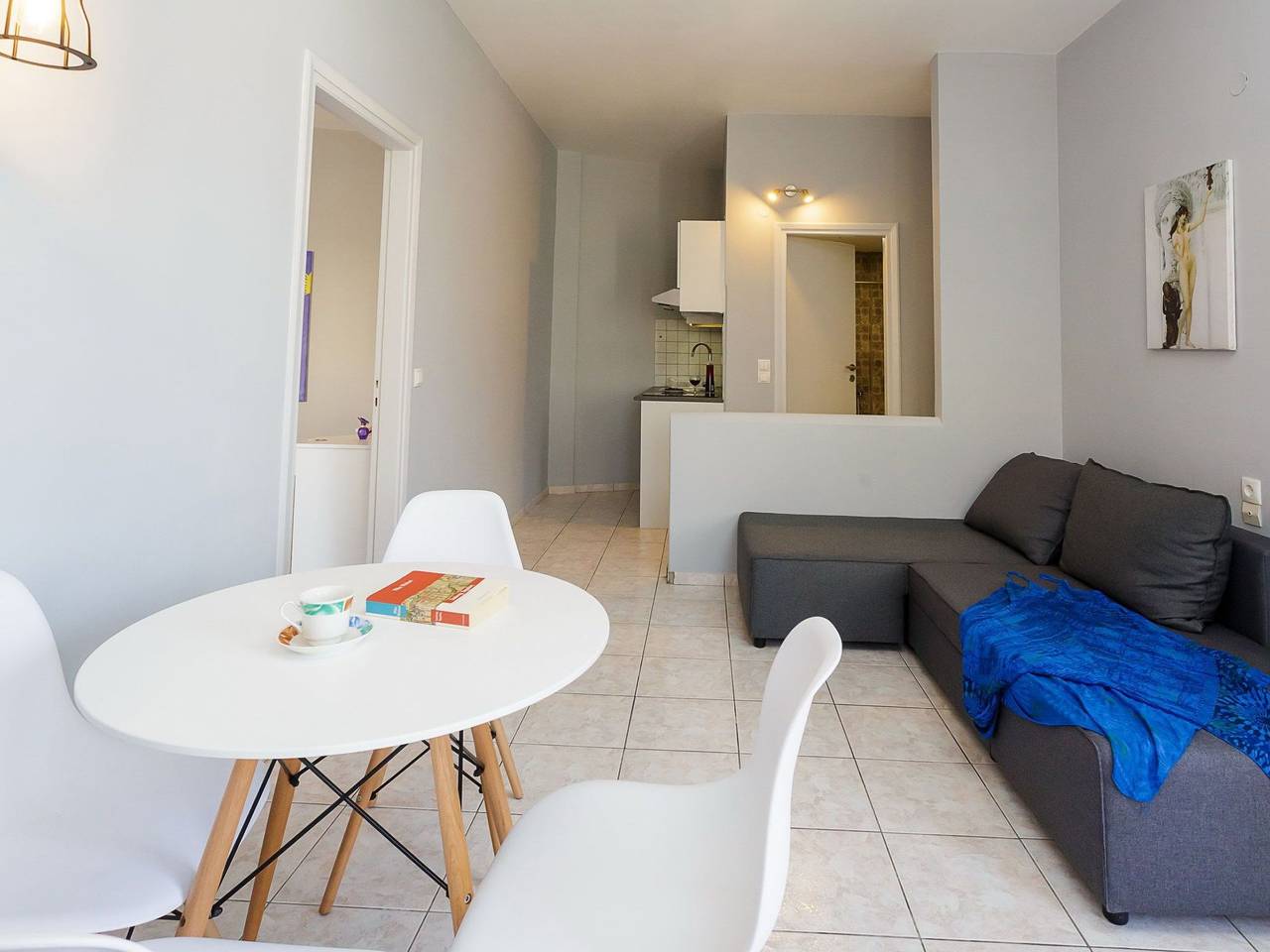 Geheel appartement, In Kato Gouves mit Blick auf den Sonnenuntergang in Gouves, Iraklio-Heraklion en omgeving