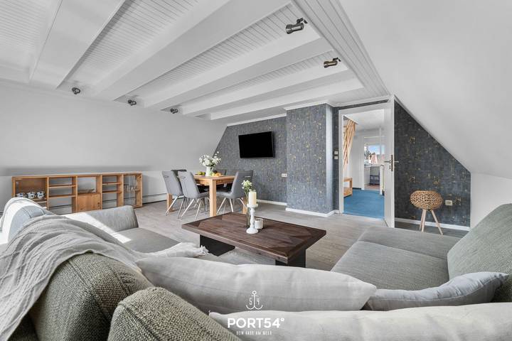 Ganze Wohnung, Hausboot Oberdeck -  Strandnah, Stellplatz, Dusche, zwei Schlafzimmer in Büsum, Kreis Dithmarschen