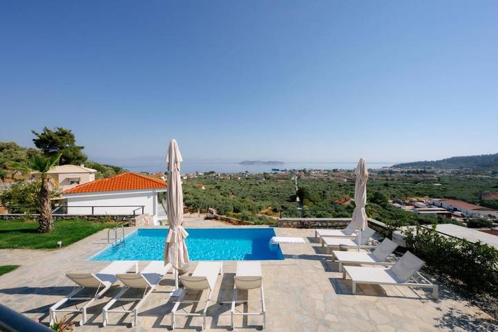 Ferienhaus für 8 Personen, mit Ausblick und Pool sowie Garten auf Thassos - 3