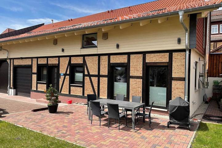 Ferienwohnung für 4 Personen, mit Terrasse und Garten sowie Sauna in Elbingerode