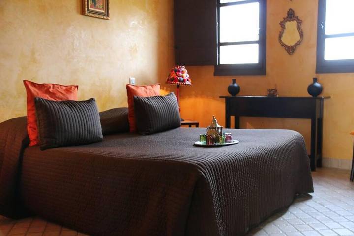 Riad pour 2 personnes, avec Terrasse ainsi que Jacuzzi et Piscine