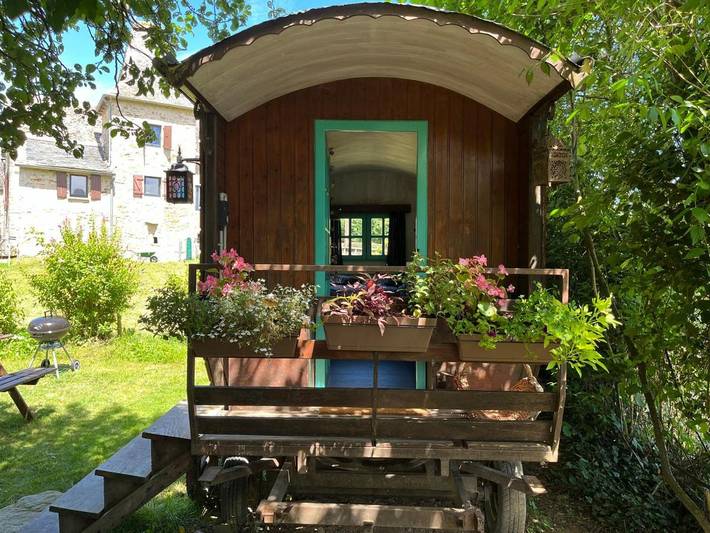 Tente pour 3 personnes, avec jardin et vue, animaux acceptés dans l' Aveyron - 3