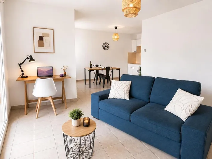 Apartamento de vacaciones para 2 personas, con vistas y terraza - 1