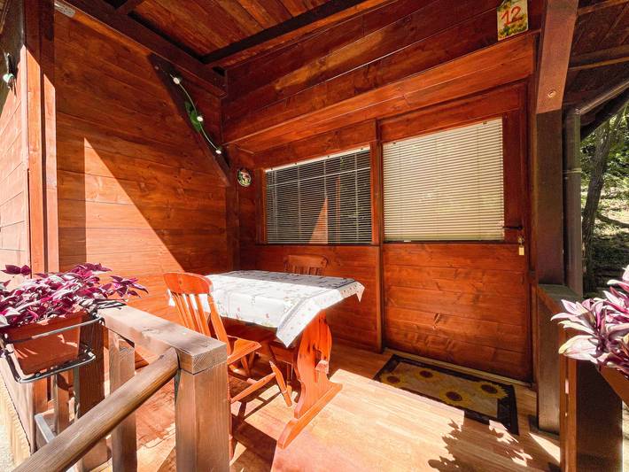 Hütte für 2 Personen, mit Garten