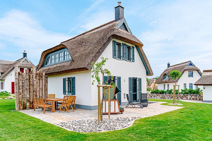 Ferienhaus für 6 Personen, mit Terrasse und Garten sowie Sauna