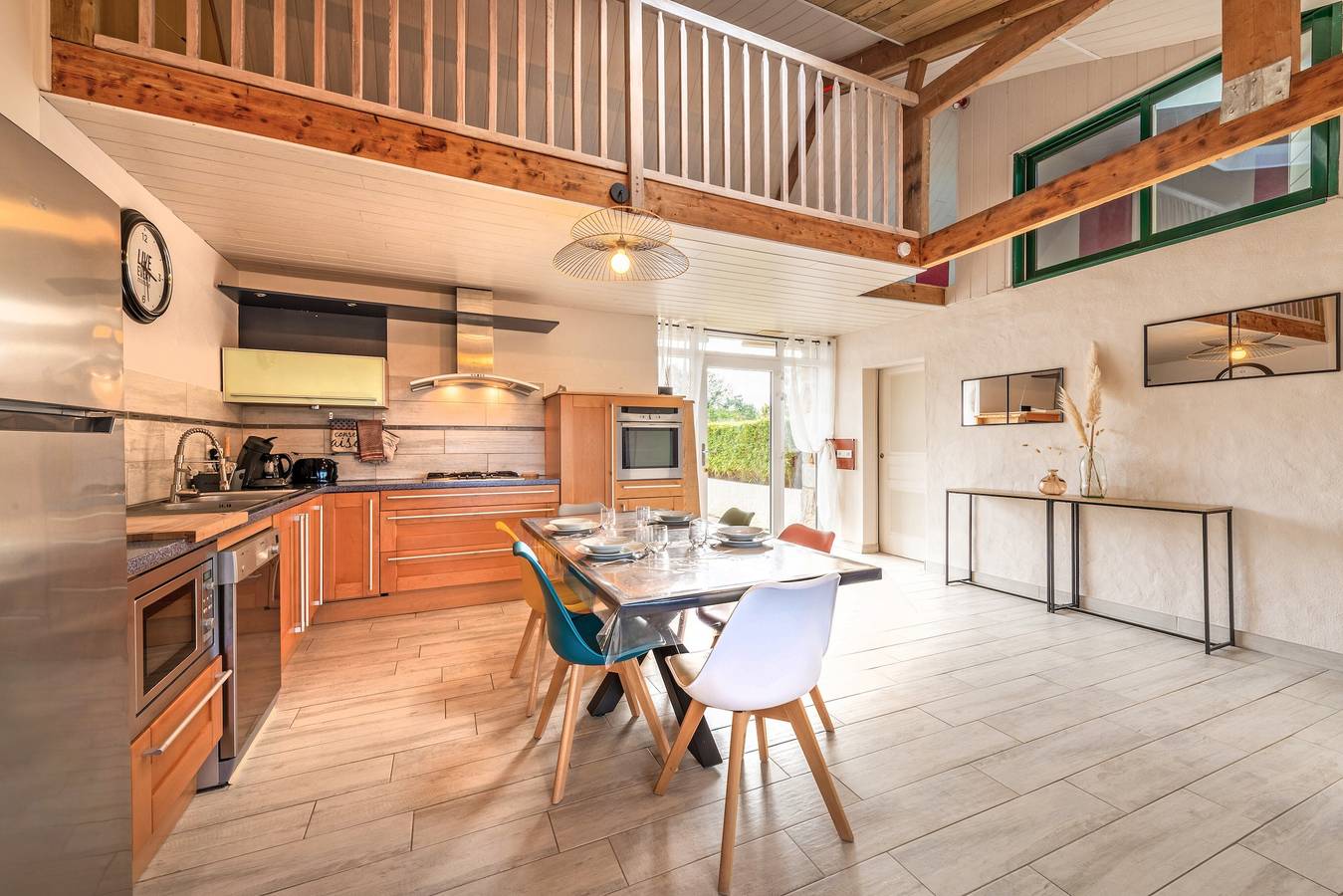 Casa de Vacaciones 'Ty Reuniou - La Grange' con Vista al Mar, Terraza Compartida y Wi-Fi in Cléder, Ceinture Dorée