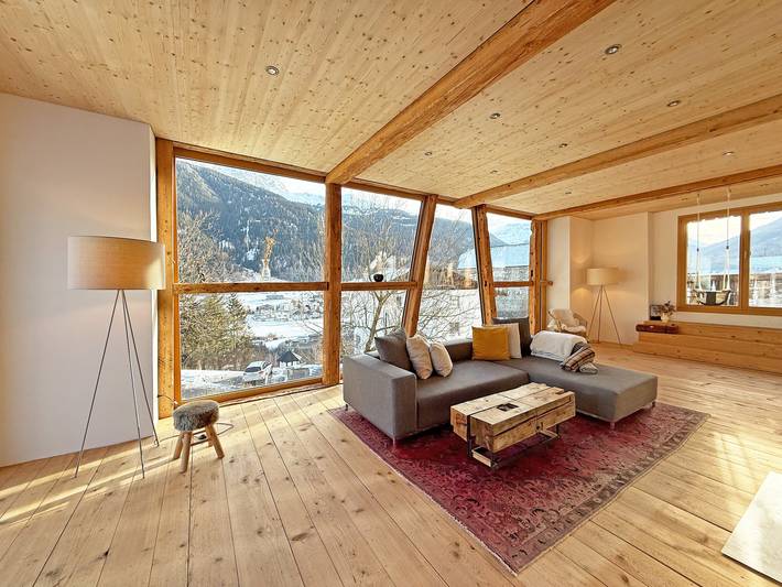 Chalet für 4 Personen, mit Balkon und Terrasse im Engadin