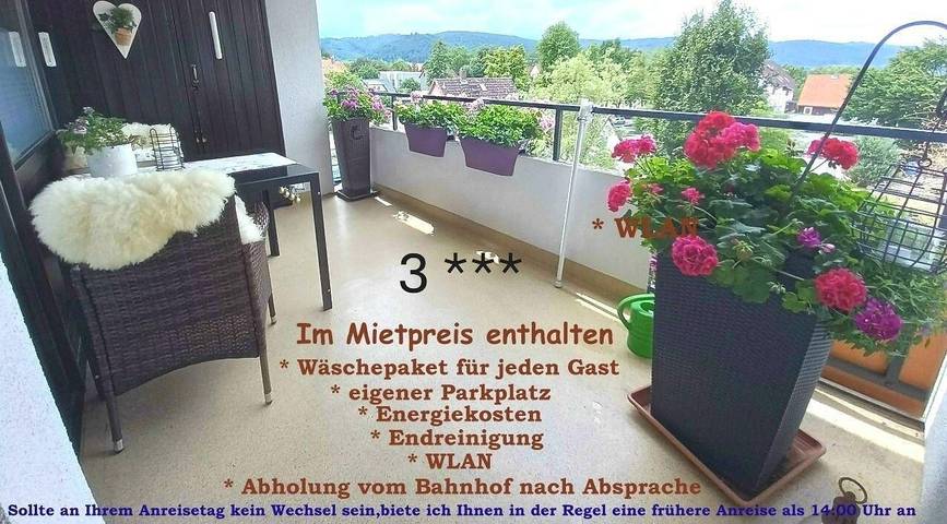 Ferienwohnung für 3 Personen, mit Balkon - 1