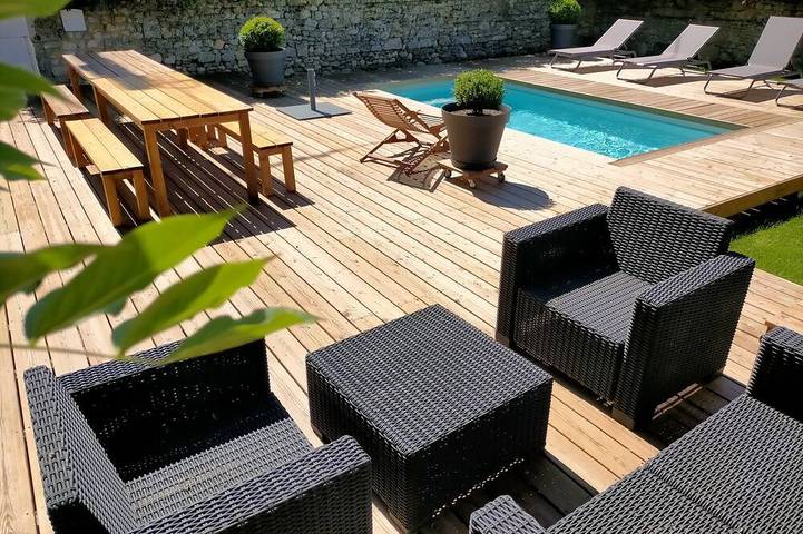 Maison de vacances pour 11 personnes, avec jardin