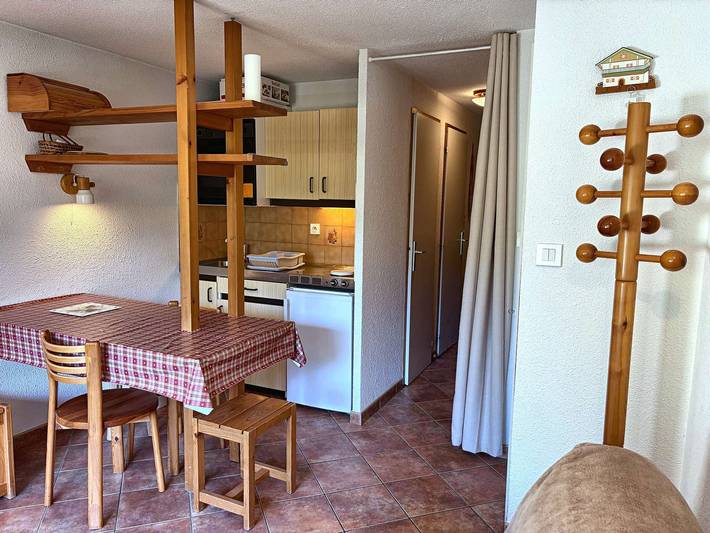 Ganzes Studio, Studio zentral, 4 Pers., 850m zu Liften, Shops, Kino, Balkon, Skiraum, Tiere erlaubt in Les Carroz, Arâches-la-Frasse